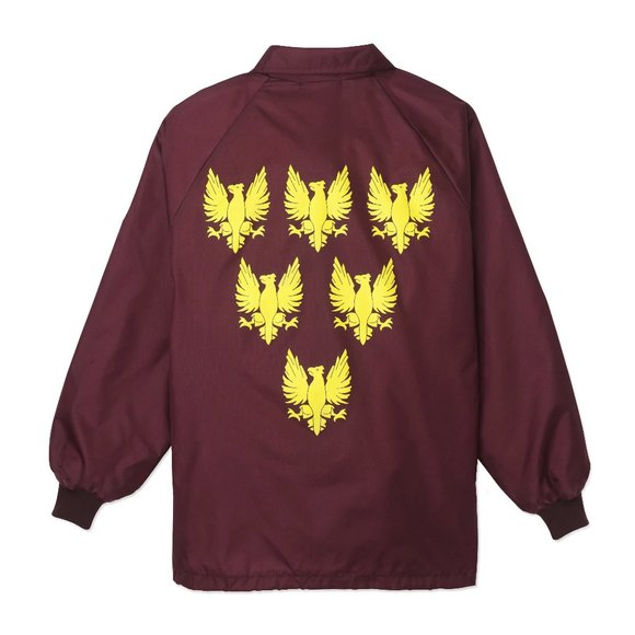 NWT Rowing Blazers USA Made Burgundy Eagle Nylon Windbreaker Coach's Jacket XXL